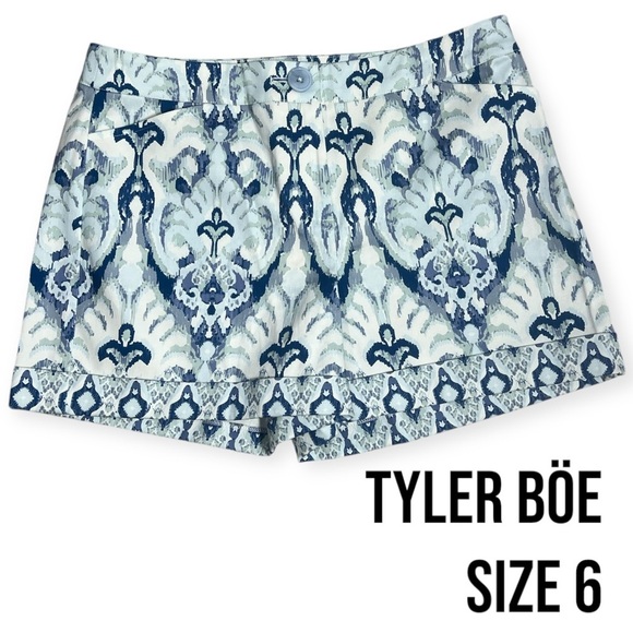 Tyler Boe blue and white shorts size 6 - Picture 1 of 7